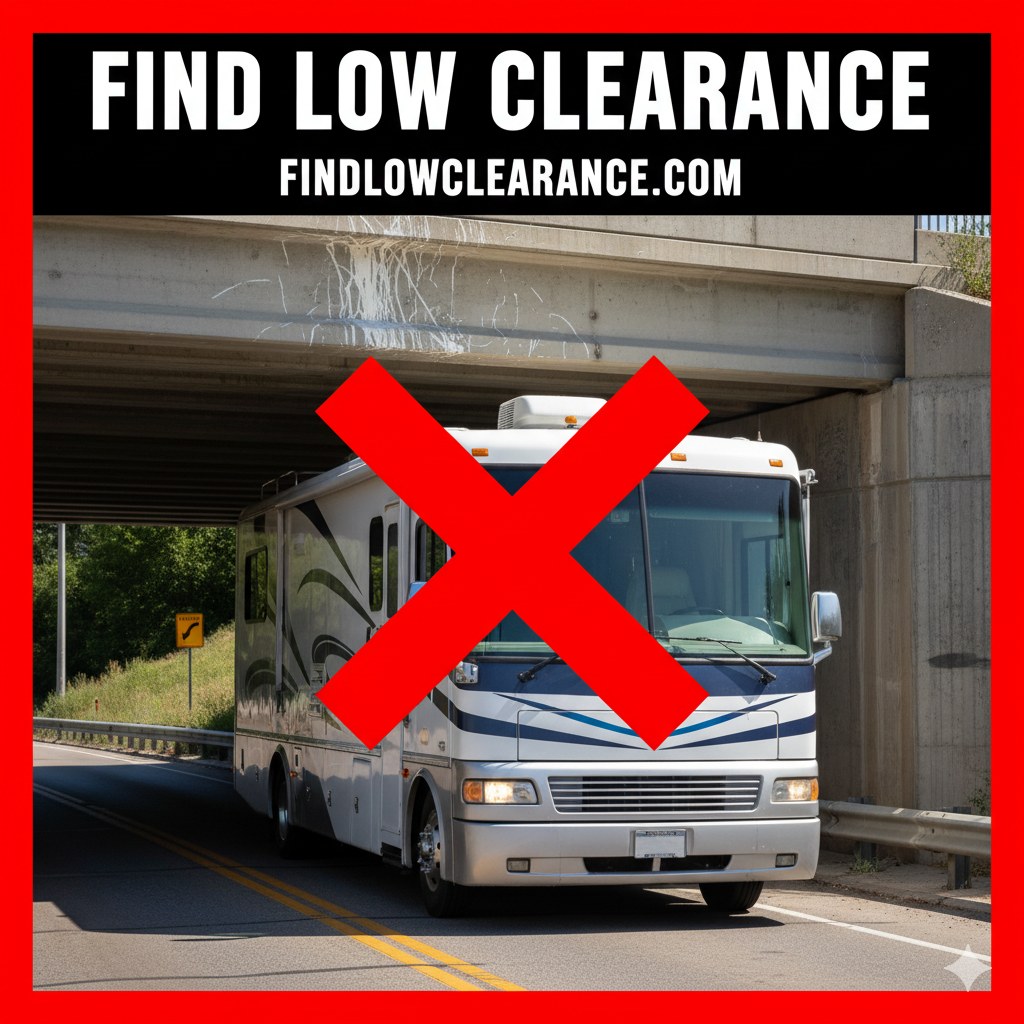 Low Clearance Bridge Map